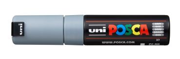 Uni-ball posca marker 8mm pc-8k grey grau, keilspitze - Uni-ball-pc-8k-grey-4902778916582