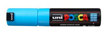 Uni-ball posca marker 8mm pc-8k l.blue hellblau, keilspitze - Uni-ball-pc-8k-lblue-4902778916544