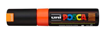 Uni-ball posca marker 8mm pc8k f.orang fluo orange, keilspitze - Uni-ball-pc8k-forang-4902778916957