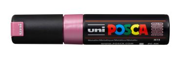 Uni-ball posca marker 8mm pc8kmet.pink met metal.rosa, keilsp. - Uni-ball-pc8kmetpink-4902778113660