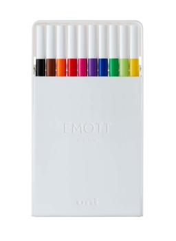 Uni-ball fineliner emott 0.4mm pem-sy_10c_no.1 standard 10 stück - Uni-ball-pem-sy_10c_no1-4902778248362
