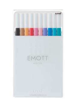 Uni-ball fineliner emott 0.4mm pem-sy_10c_no.2 soft pastel 10 stück - Uni-ball-pem-sy_10c_no.2-4902778248379-02.jpg