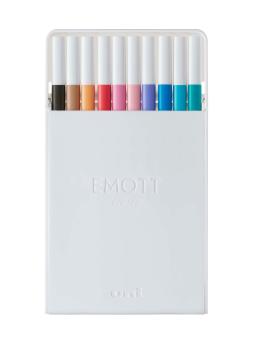 Uni-ball fineliner emott 0.4mm pem-sy_10c_no.2 soft pastel 10 stück - Uni-ball-pem-sy_10c_no2-4902778248379