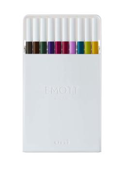Uni-ball fineliner emott 0.4mm pem-sy_10c_no.3 calmtone 10 stück - Uni-ball-pem-sy_10c_no3-4902778248386