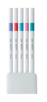 Uni-ball fineliner emott 0.4mm pem-sy_5c_no.5 candy pop 5 stück - Uni-ball-pem-sy_5c_no5-4902778248324