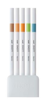Uni-ball fineliner emott 0.4mm pem-sy_5c_no.6 nature 5 stück - Uni-ball-pem-sy_5c_no6-4902778248331