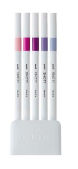 Uni-ball fineliner emott 0.4mm pem-sy_5c_no.7 floral 5 stück - Uni-ball-pem-sy_5c_no7-4902778248348