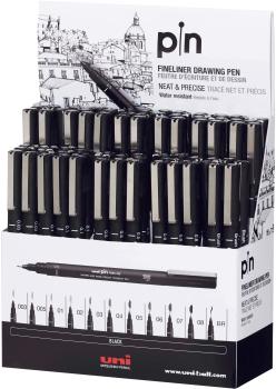 Uni-ball fineliner pin pin-200(s)/6d schwarz 72 stück - Uni-ball-pin-200s-6d-4902778234570