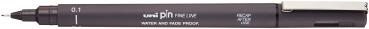 Uni-ball fineliner pin 0.1mm pin01-200(s) dark grey dunkelgrau - Uni-ball-pin01-200s-dark-grey-4902778230756