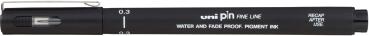Uni-ball fineliner pin 0,3mm pin03200(s)b schwarz - Uni-ball-pin03200sb-4902778915325