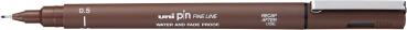Uni-ball fineliner pin 0.5mm pin05-200(s) sepia sepia - Uni-ball-pin05-200s-sepia-4902778230800