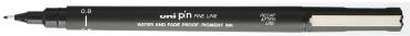Uni-ball fineliner pin 0,8mm pin08200(s)b schwarz - Uni-ball-pin08200sb-4902778915448