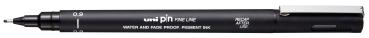 Uni-ball fineliner pin 0.9mm pin09200(s) black schwarz - Uni-ball-pin09200s-black-4902778254707