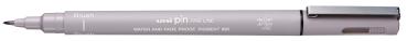 Uni-ball fineliner pin brush pinbr-200(s) light grey hellgrau - Uni-ball-pinbr-200s-light-grey-4902778230848