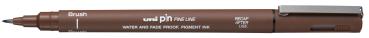 Uni-ball fineliner pin brush pinbr-200(s) sepia sepia braun - Uni-ball-pinbr-200s-sepia-4902778230855