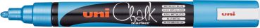 Uni-ball chalk marker 1.8-2.5mm pwe-5m metallic blue metallic blau - Uni-ball-pwe-5m-metallic-blue-4902778256404