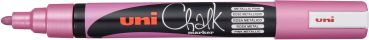 Uni-ball chalk marker 1.8-2.5mm pwe-5m metallic pink metallic rosa - Uni-ball-pwe-5m-metallic-pink-4902778256435