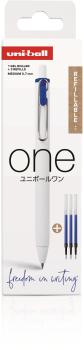UNI-BALL Gel-Roller ONE 0.7mm UMNS/07/1+3R blau