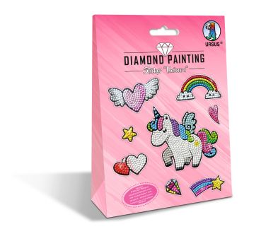 URSUS Diamond Sticker Unicorn 43500001 10x15cm 2 Bogen