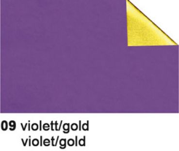 URSUS Bastelfolie Alu 50x80cm 4442109 90g, violett/gold