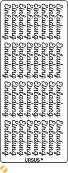 Ursus kreativ sticker 59100002 einladung gold - Ursus-59100002-4008525645740