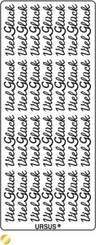 Ursus kreativ sticker 59100006 viel glück gold - Ursus-59100006-4008525645788