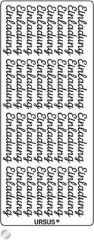 Ursus kreativ sticker 59110002 einladung silber - Ursus-59110002-4008525646419