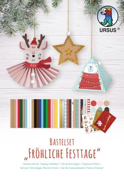 URSUS Bastel-Set 18x25.5cm 7960099F Fröhliche Festtage
