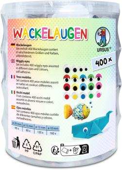 Ursus wackelaugen stapelbox 8640099 assortiert 400 stück - Ursus-8640099-4008525249542