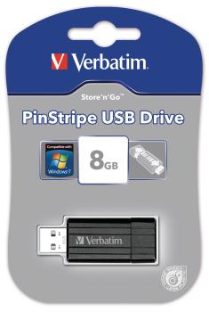 Verbatim usb-drive pin stripe 8gb 49062 black - Verbatim-49062-0023942490623-02.jpg