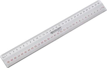 WESTCOTT Schneidelineal 30cm E-10112 00 Alu