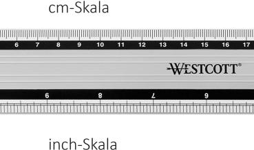 Westcott aluminium lineal 30cm e-1019100 cm/inch scala - Westcott-e-1019100-4027521513617-02.jpg
