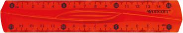 Westcott lineal, flexibel e-10220 00 15cm blau/rot/grün - Westcott-e-10220-00-4027521515062-02.jpg