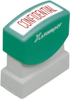 XSTAMPER Stempel Confidentiel F F110-R rot