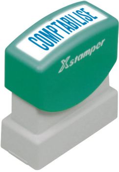 XSTAMPER Stempel Comptabilisé F F129-B blau