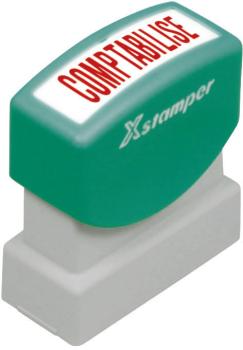 XSTAMPER Stempel Comptabilisé F F129-R rot