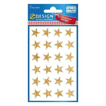 Z-DESIGN Sticker Sterne 52419 gold Weihnachten