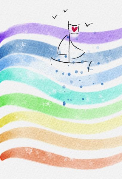 Abc glückwunschkarte regenbogen 1120001600 b6 - Abc-1120001600-
