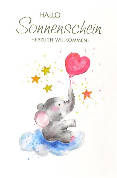 Abc glückwunschkarte elefant 1120003400 b6 - Abc-1120003400-
