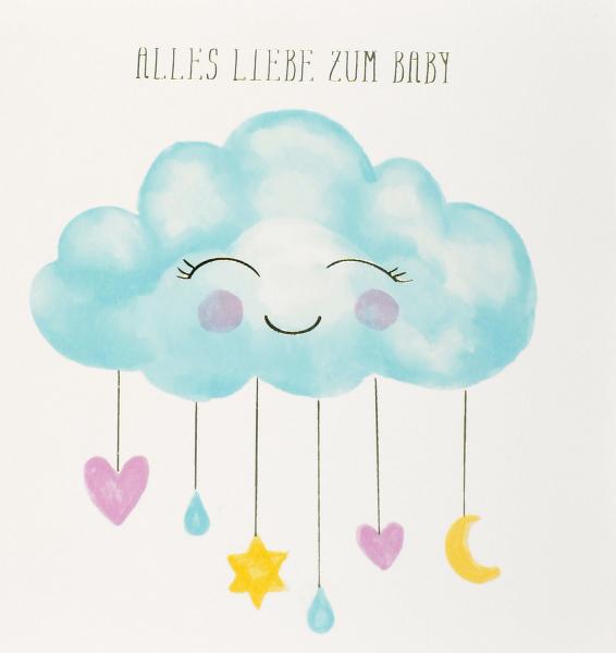 Abc glückwunschkarte baby mobile 1120003700 15x15cm - Abc-1120003700-