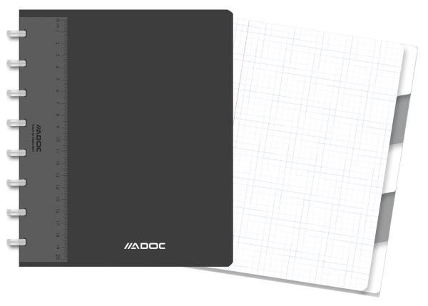 Adoc ringbuch pap-ex a5 4845.607 kariert 72 blatt - Adoc-4845607-5410733704468