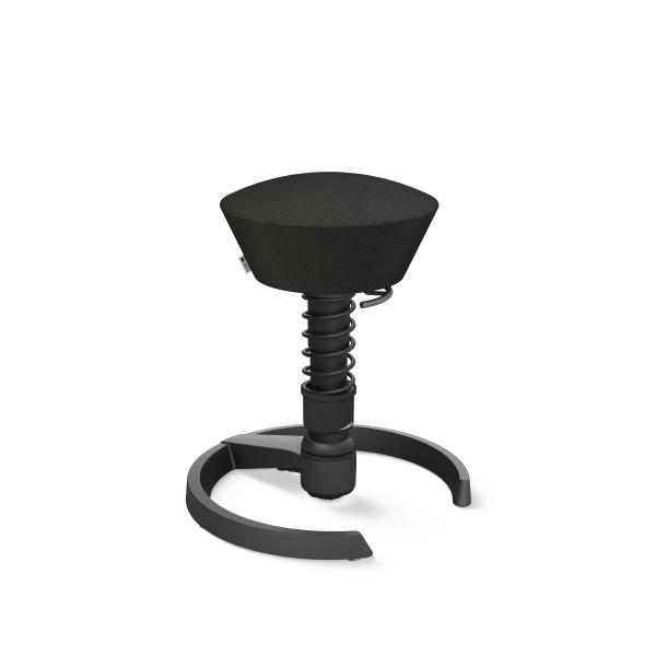 Aeris sitzhocker swopper 101stbkbkcp0 schwarz/schwarz, mit gleiter - Aeris-101stbkbkcp0-4250200418037