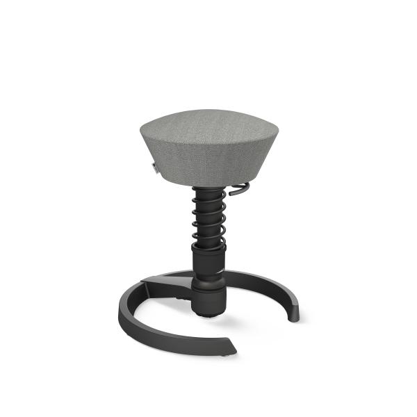 Aeris sitzhocker swopper 101stbkbkcp2 schwarz/grau, mit gleiter - Aeris-101stbkbkcp2-4250200417894