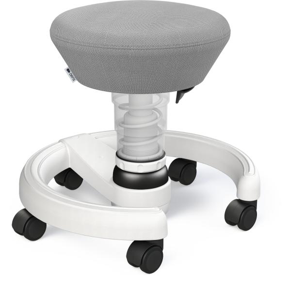 Aeris kindersitzhocker swoppster 120whwhhq05 grün/weiss, mit rollen - Aeris-120whwhhq05-4251814301135