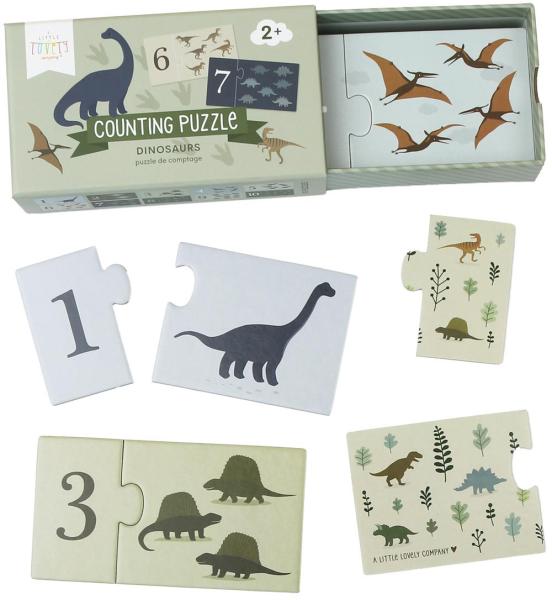 Allc zahlenpuzzle pgcpdi02 dinosaur 10-teilig - Allc-pgcpdi02-8719715002217