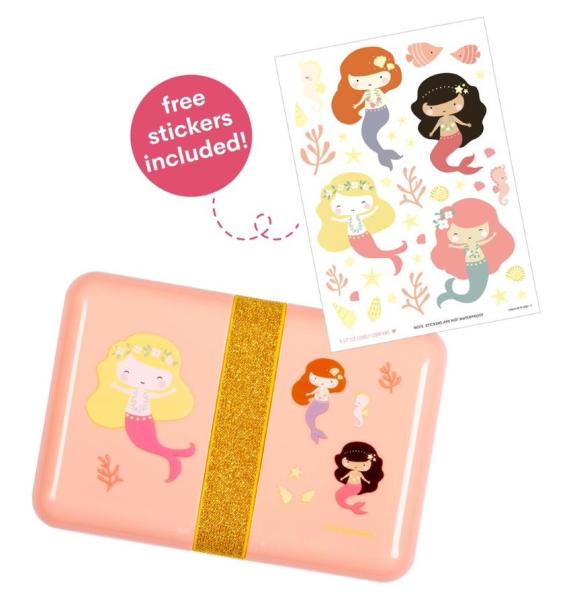 Allc lunchbox meerjungfrau sbmepi31 pink 18x6x12cm - Allc-sbmepi31-8719715001012