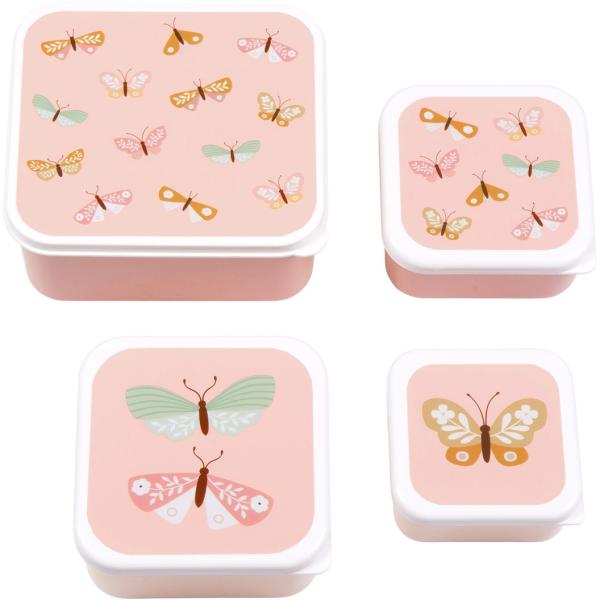 Allc lunch & snack box set sbsebu42 butterflies - Allc-sbsebu42-8719715001920