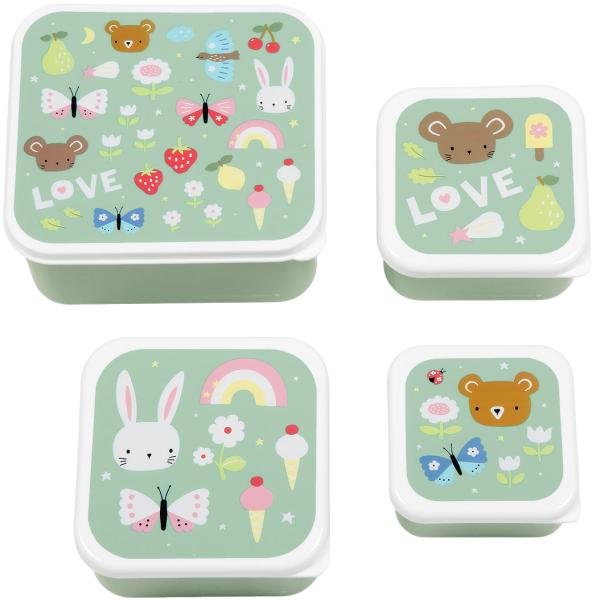 Allc lunch&snackbox set 14.5x22cm sbsejo62 joy 4 stück - Allc-sbsejo62-8719715002941