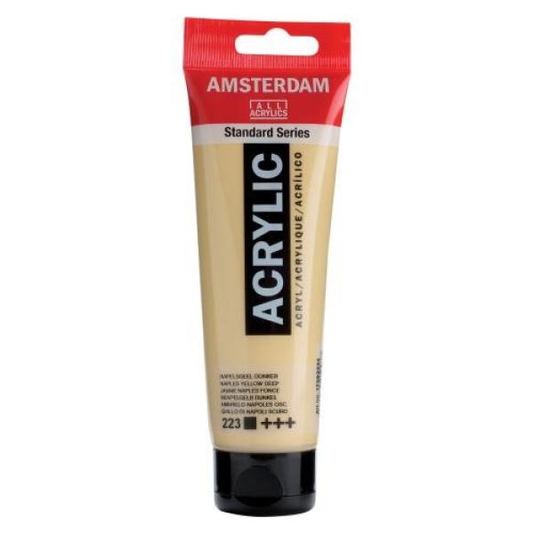 Amsterdam acrylfarbe 120ml 17092232 neapelgelb dunkel 223 - Amsterdam-17092232-8712079210977
