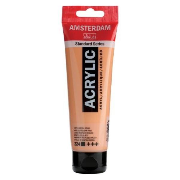 Amsterdam acrylfarbe 120ml 17092242 neapelgelb rot 224 - Amsterdam-17092242-8712079210984